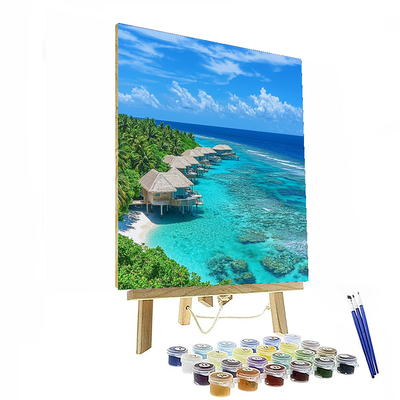 The Maldives - Indian Ocean DIY Paint By Numbers