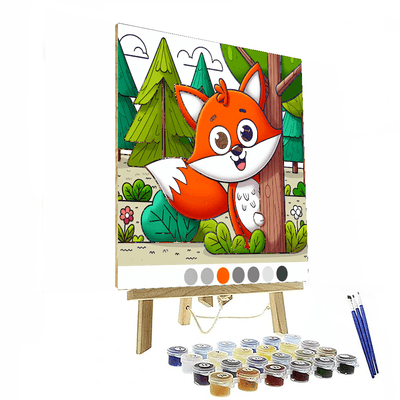 Fluffy Fox Painting By Numbers Kit