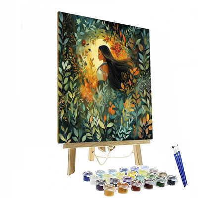 Pocahontas' Nature's Beauty - Disney Inspired Number Painting