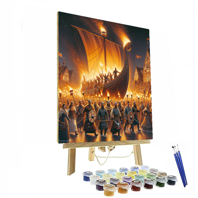 Up Helly Aa Painting Number Kit