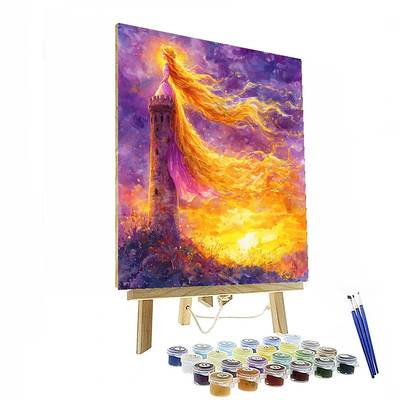 Rapunzel's Golden Tower - Disney Inspired Numbered Painting Kits