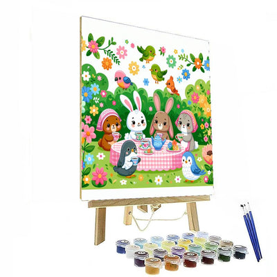 Garden Party Friends Numbered Painting Kits