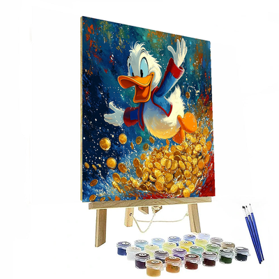 Scrooge Mcduck's Treasure Dive - Disney Inspired Paint By Number