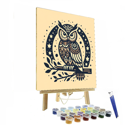 Mystic Jungle Owl Paint By Color