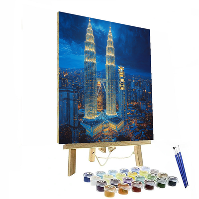 Petronas Twin Towers Number Painting