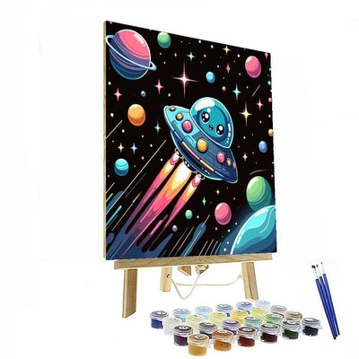 Exciting Outer Space Adventure Paint By Number