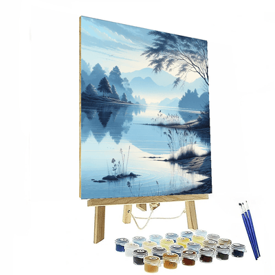 Tranquil Lakeside Morning Paint By Color