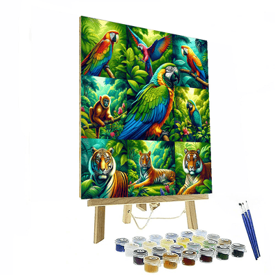 Colorful Jungle Expedition Paint By Color