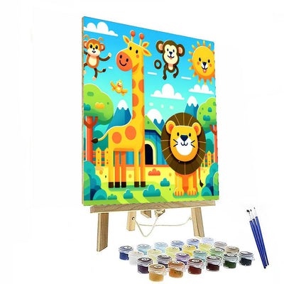 Colorful Adventure At The Zoo Paint By Color