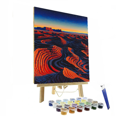 Valley Of The Moon - San Pedro De Atacama Numbered Painting Kits