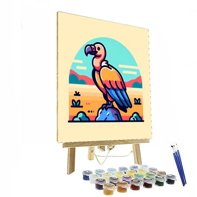 Vivid Vulture Numbered Painting Kits