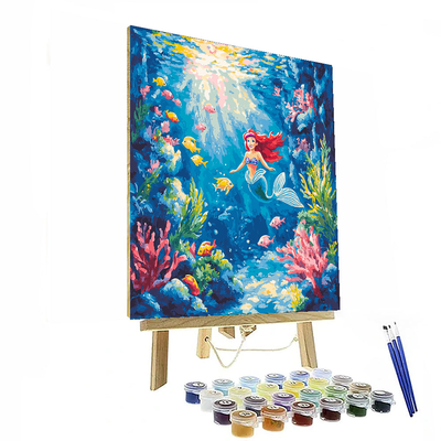 The Little Mermaid's Ocean Paradise - Disney Inspired Paint By Color