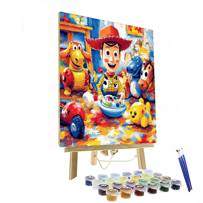 Forky And The Toy Story Friends - Disney Inspired Numbered Painting Kits