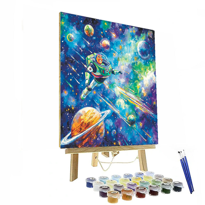 Toy Story's Buzz Lightyear's Space Adventure - Disney Inspired Paint By Color