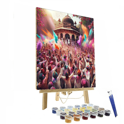 Holi Festival - India Painting By Numbers Kit