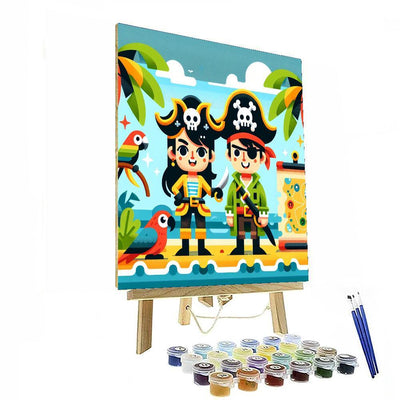 Island Pirate Adventure Paint By Number