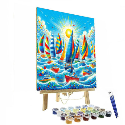 Whimsical Ocean Voyage Paint By Numbers Art