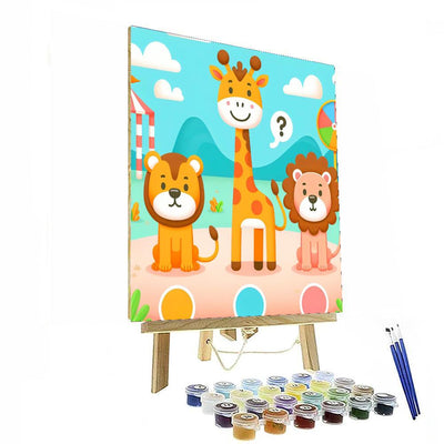 Zoo Animal Expedition Paint By Numbers Art