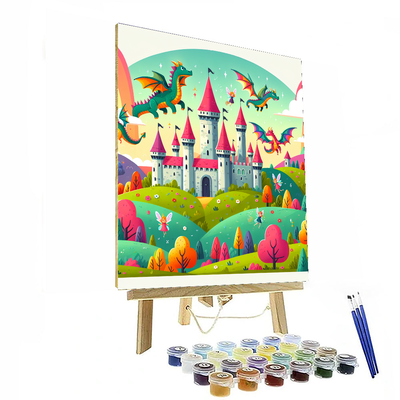 Vibrant Fantasy Landscapes Number Painting