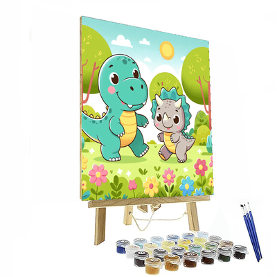 Dinosaurs In The Park Paint By Number