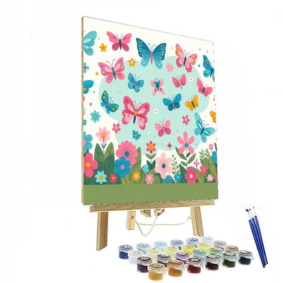 Wondrous Butterfly Garden DIY Paint By Numbers