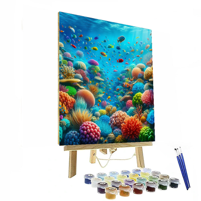 Lively Coral Reef Paint By Number