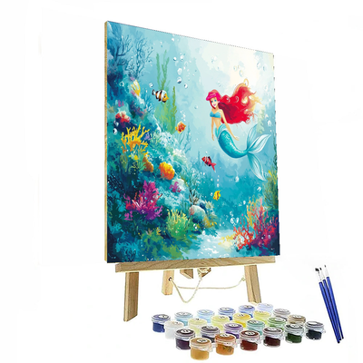 Ariel's Magical Ocean Scene - Disney Inspired Paint By Numbers Kits