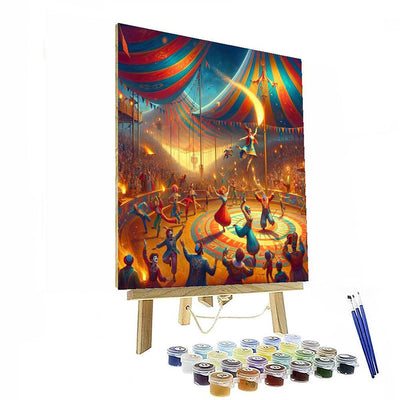 Vibrant Circus Extravaganza DIY Paint By Numbers