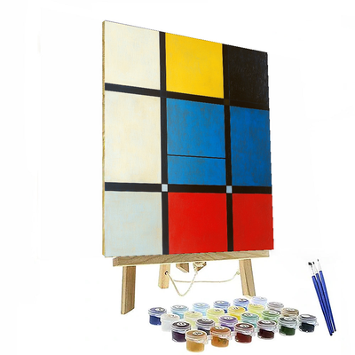 Mondrian Inspired Sublime Patterns  Numbered Painting Kits