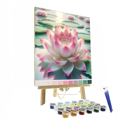 Radiant Lotus Blossom Numbered Painting Kits