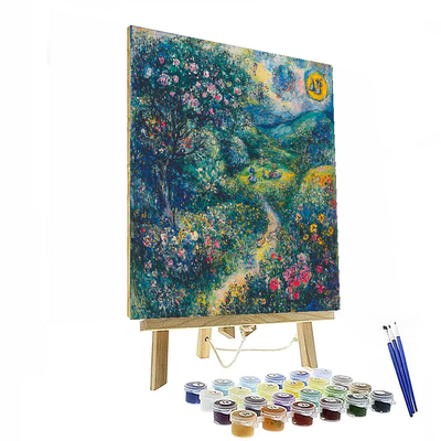 Marc Chagall Inspired Fantasy Meadow  DIY Paint By Numbers