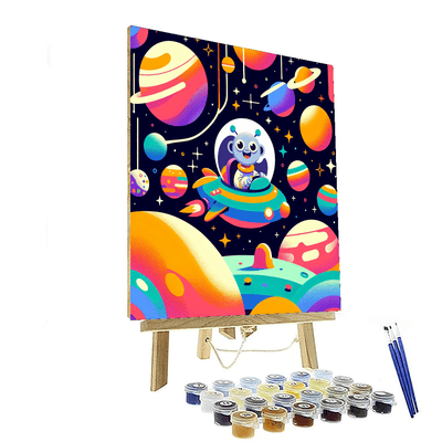 Magic Space Adventure Painting Number Kit