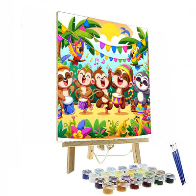 Joyful Jungle Fiesta Paint By Numbers