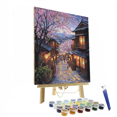 Gion District In Kyoto DIY Paint By Numbers