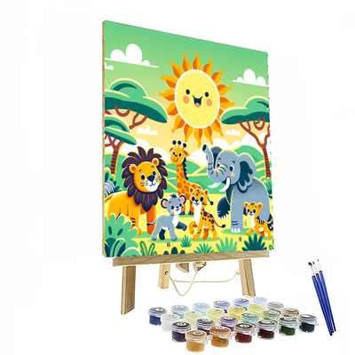 Jungle Safari Fun Paint By Numbers Kits