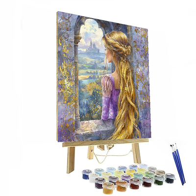 Rapunzel's Enchanted Castle Dream - Disney Inspired Numbered Painting Kits