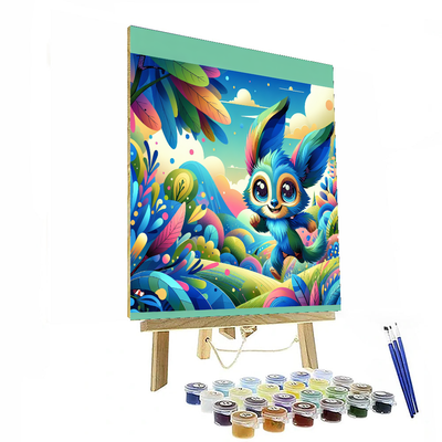 Stitch's Playful Adventure Paint By Color