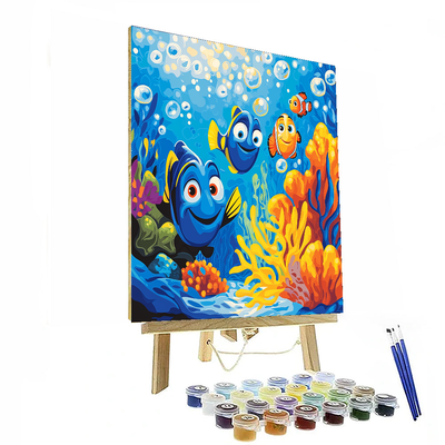 Finding Dory's Great Ocean Expedition - Disney Inspired Number Painting