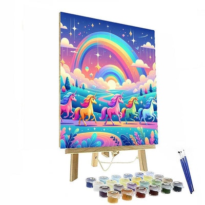 Mystical Unicorn Parade Paint By Color