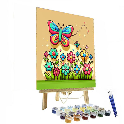 Breezy Butterfly DIY Paint By Numbers