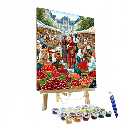 Alcobaça Cherry Festival - Alcobaça, Portugal Painting By Numbers Kit