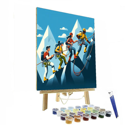 Mountain Climbing Adventure Painting By Numbers Kit