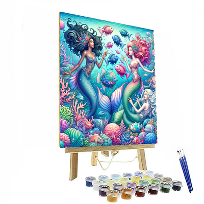 Fantasy Mermaid Realm Numbered Painting Kits