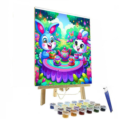 Wonderland Tea Party With Characters Painting By Numbers Kit