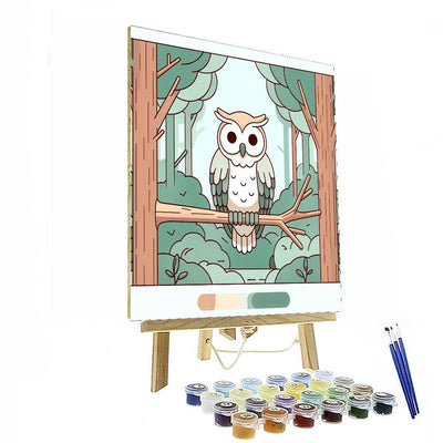 Wise Owl In The Woods Paint By Numbers