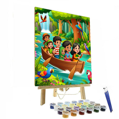 Jungle River Adventure Paint By Numbers