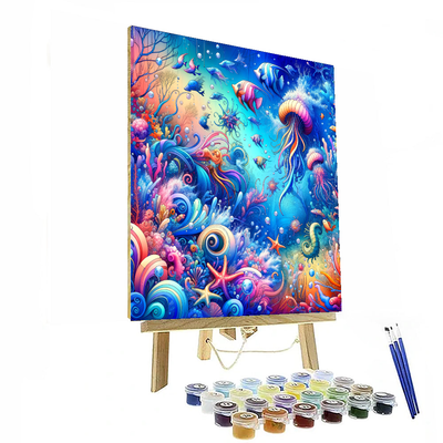 Bubbly Underwater World Painting Number Kit