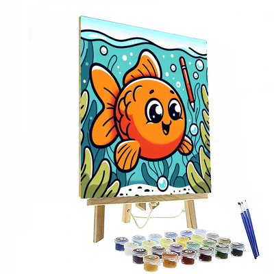 Glowing Goldfish Paint By Numbers Kits