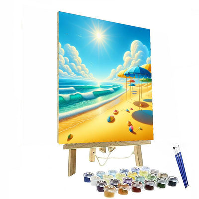 Sunny Beach Bliss Numbered Painting Kits