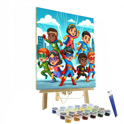 Superhero Universe DIY Paint By Numbers